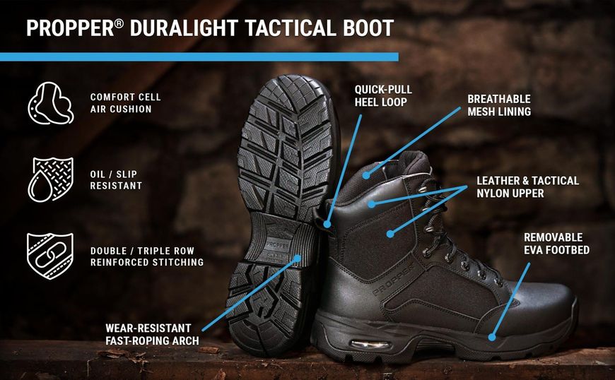 Propper Duralight Tactical Boot Black 10.5M F4530 фото