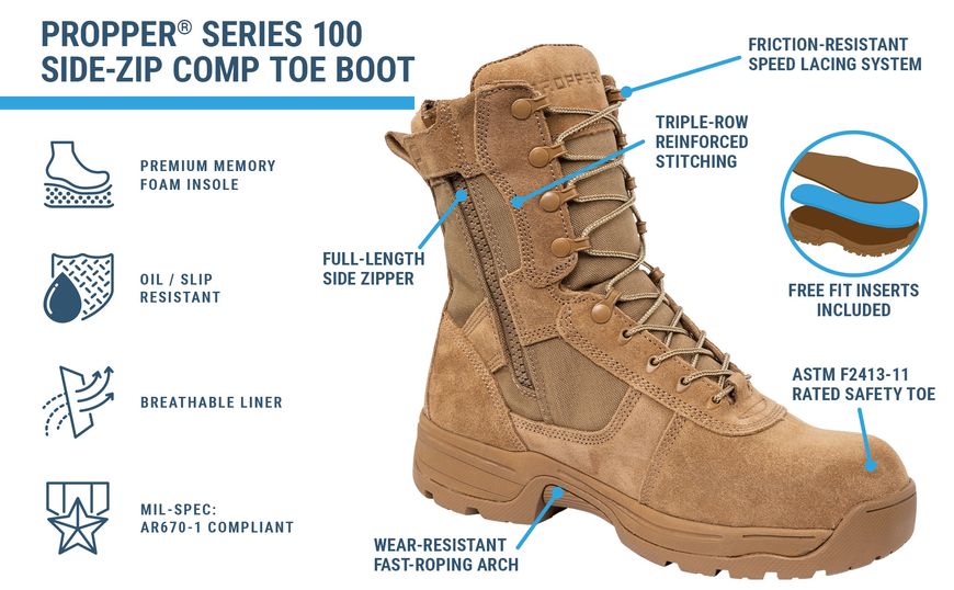 S100 8" SZ BOOT CT COY 10.5M F4533 фото